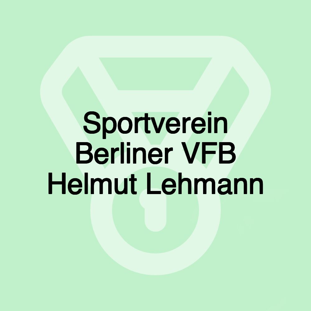 Sportverein Berliner VFB Helmut Lehmann