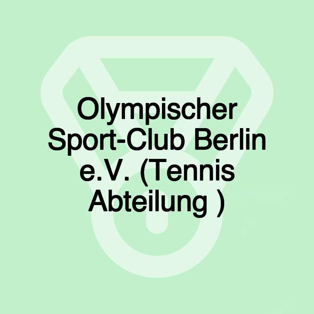 Olympischer Sport-Club Berlin e.V. (Tennis Abteilung )