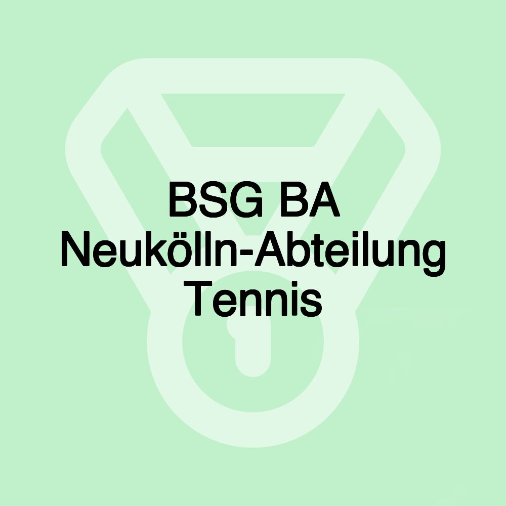 BSG BA Neukölln-Abteilung Tennis