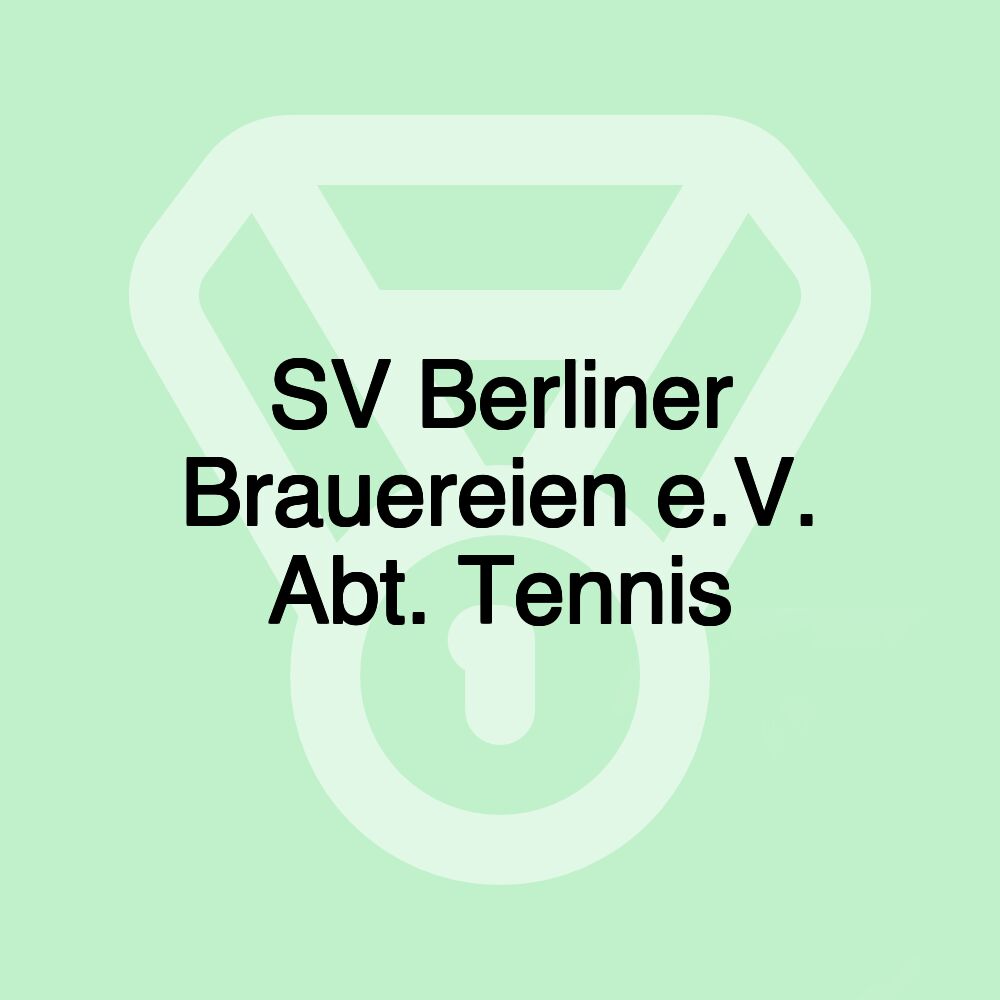 SV Berliner Brauereien e.V. Abt. Tennis