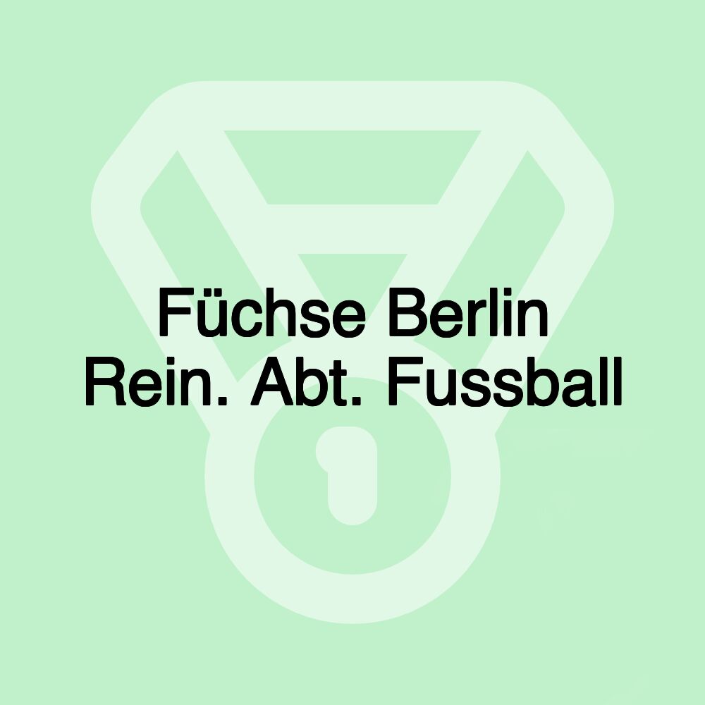 Füchse Berlin Rein. Abt. Fussball