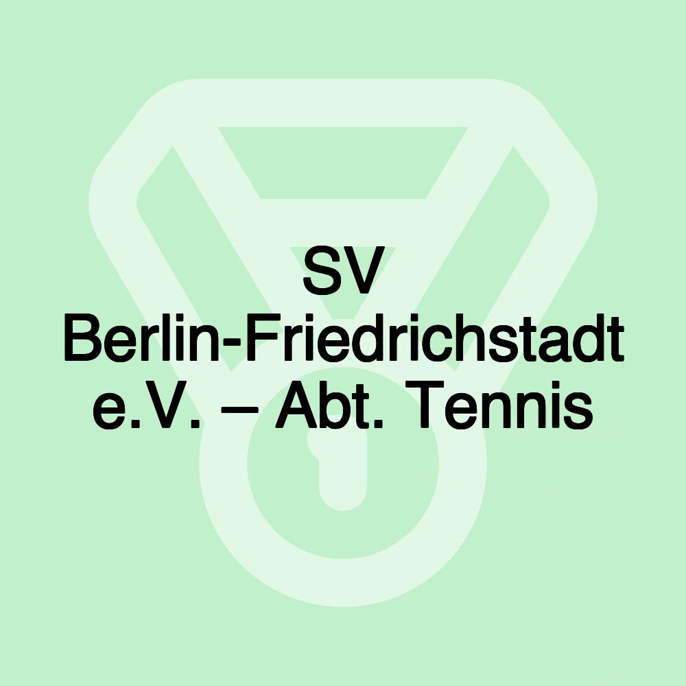 SV Berlin-Friedrichstadt e.V. – Abt. Tennis