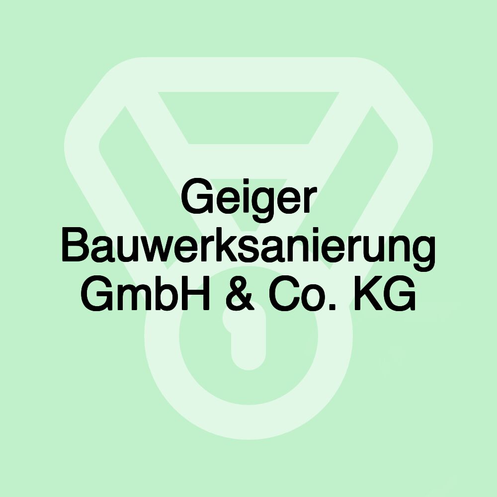 Geiger Bauwerksanierung GmbH & Co. KG