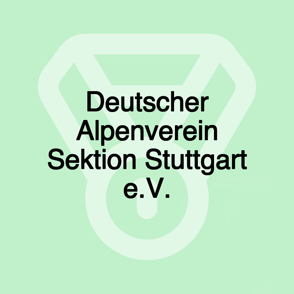 Deutscher Alpenverein Sektion Stuttgart e.V.