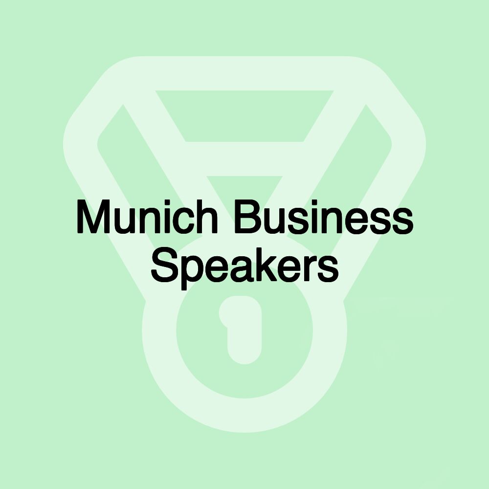 Munich Business Speakers