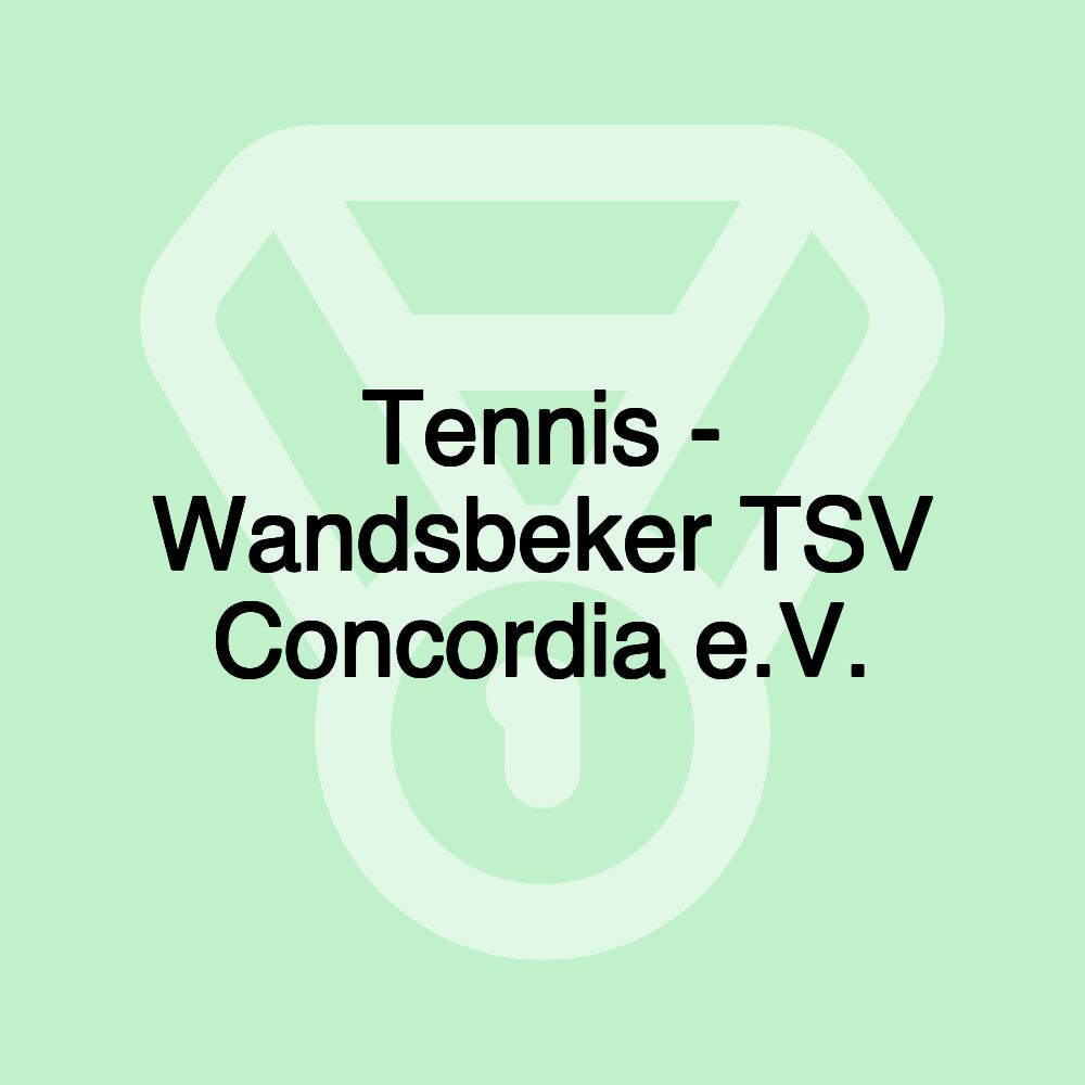 Tennis - Wandsbeker TSV Concordia e.V.