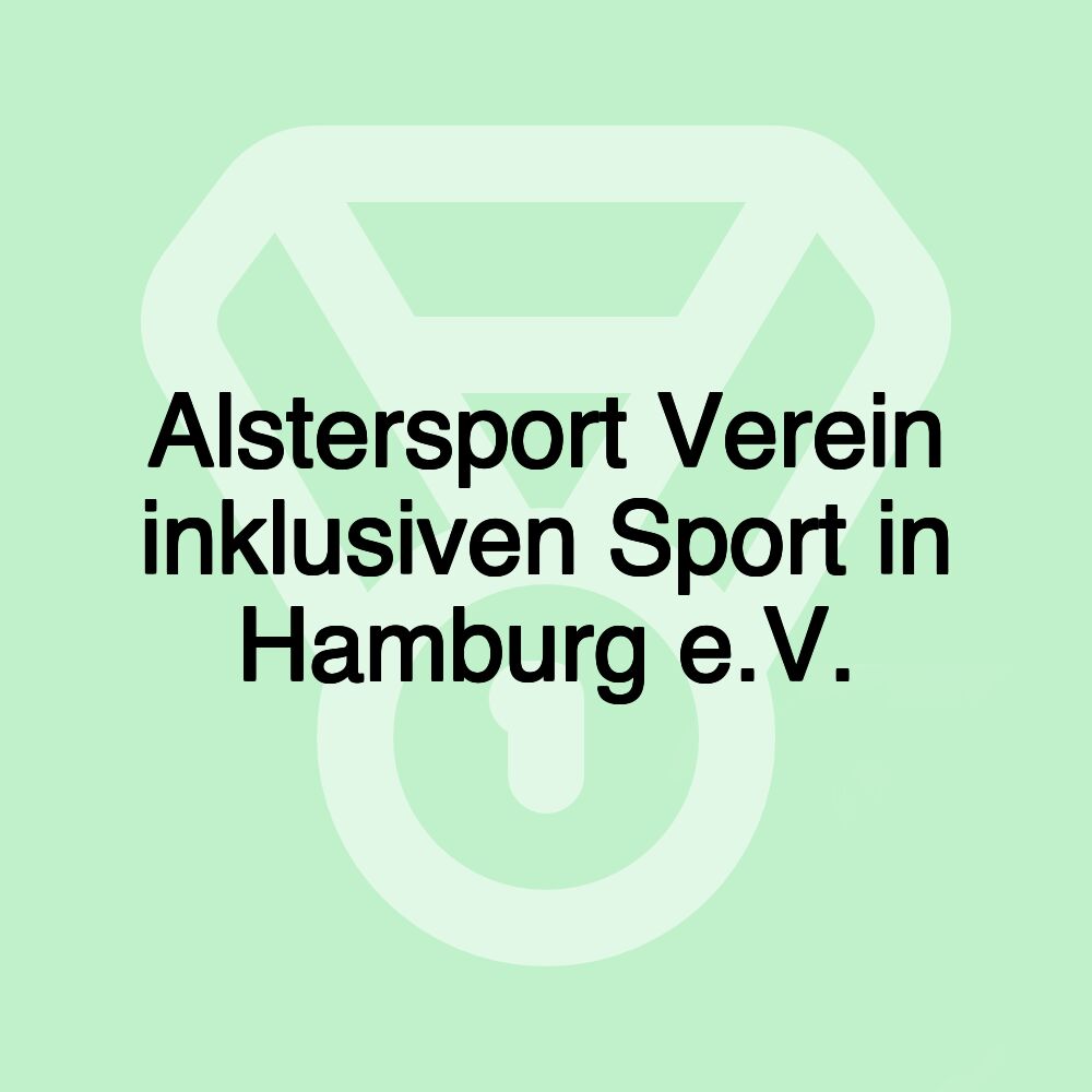 Alstersport Verein inklusiven Sport in Hamburg e.V.