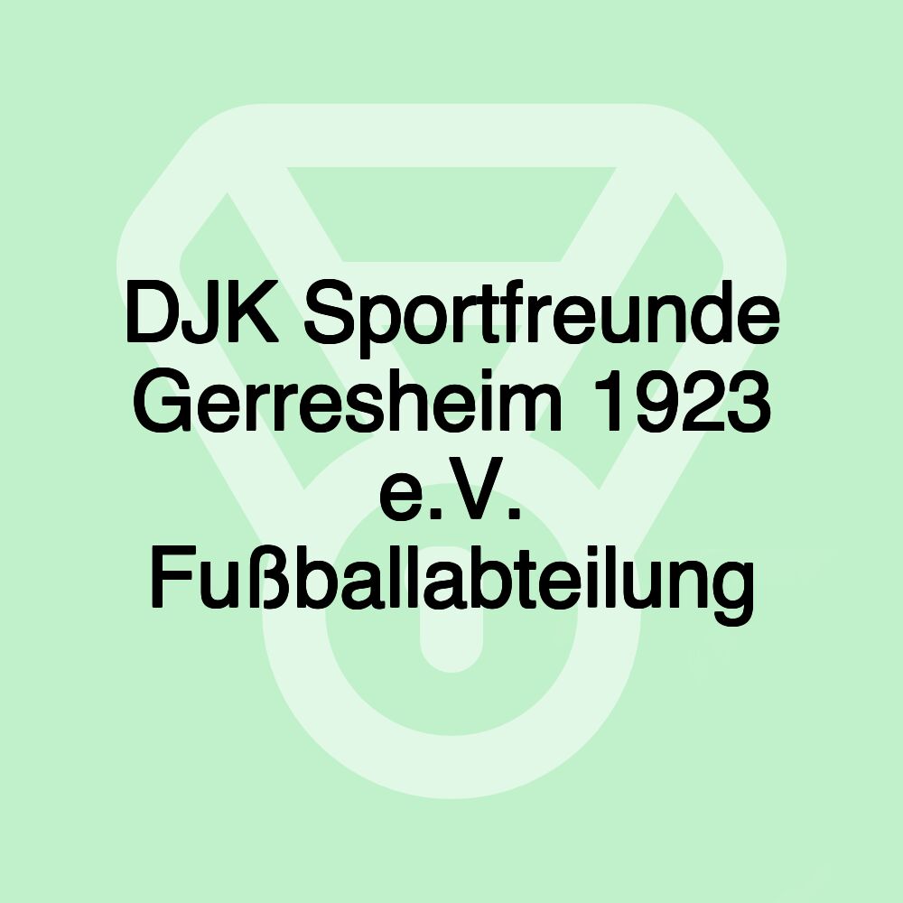 DJK Sportfreunde Gerresheim 1923 e.V. Fußballabteilung