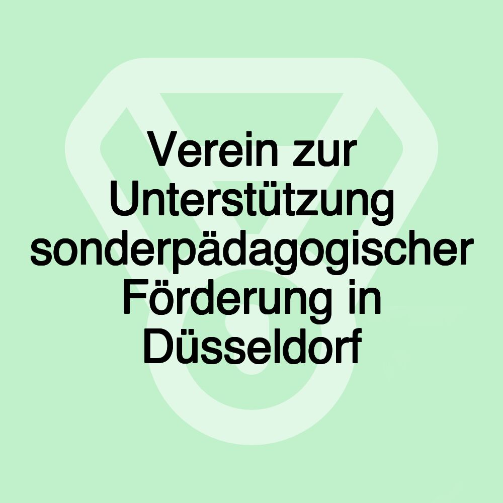 Verein zur Unterstützung sonderpädagogischer Förderung in Düsseldorf