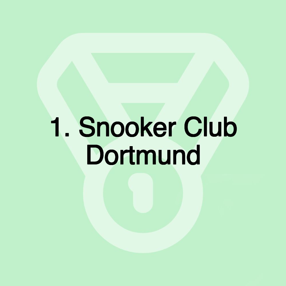 1. Snooker Club Dortmund