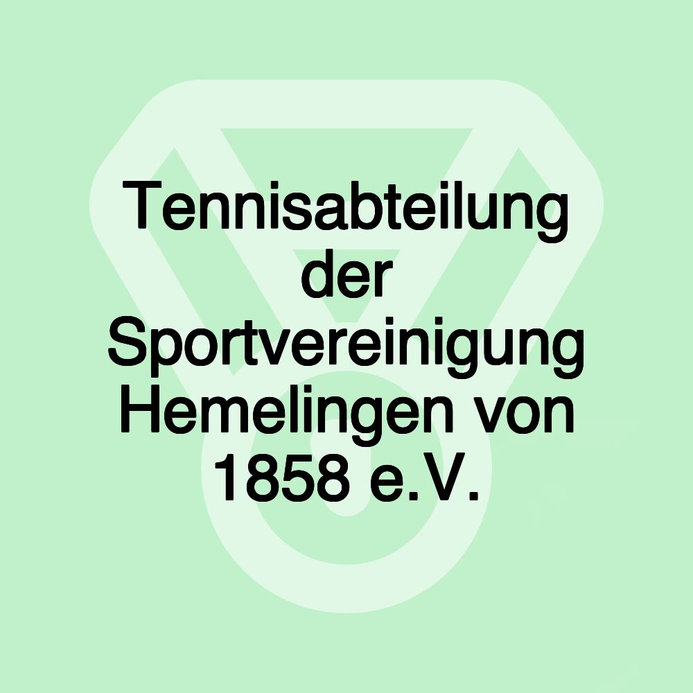 Tennisabteilung der Sportvereinigung Hemelingen von 1858 e.V.