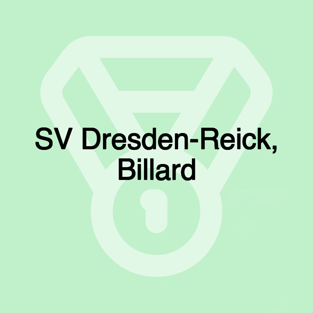 SV Dresden-Reick, Billard