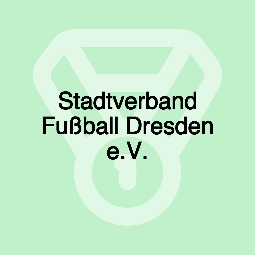 Stadtverband Fußball Dresden e.V.