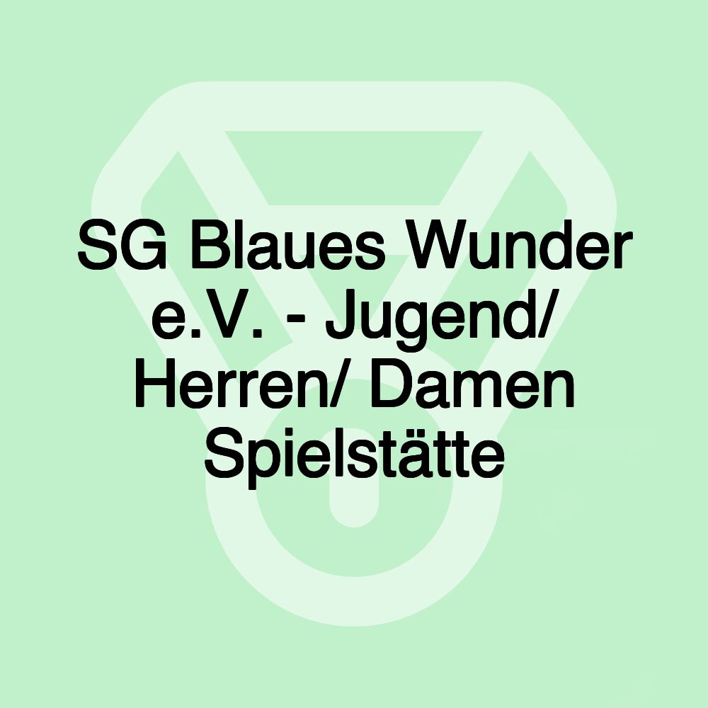 SG Blaues Wunder e.V. - Jugend/ Herren/ Damen Spielstätte