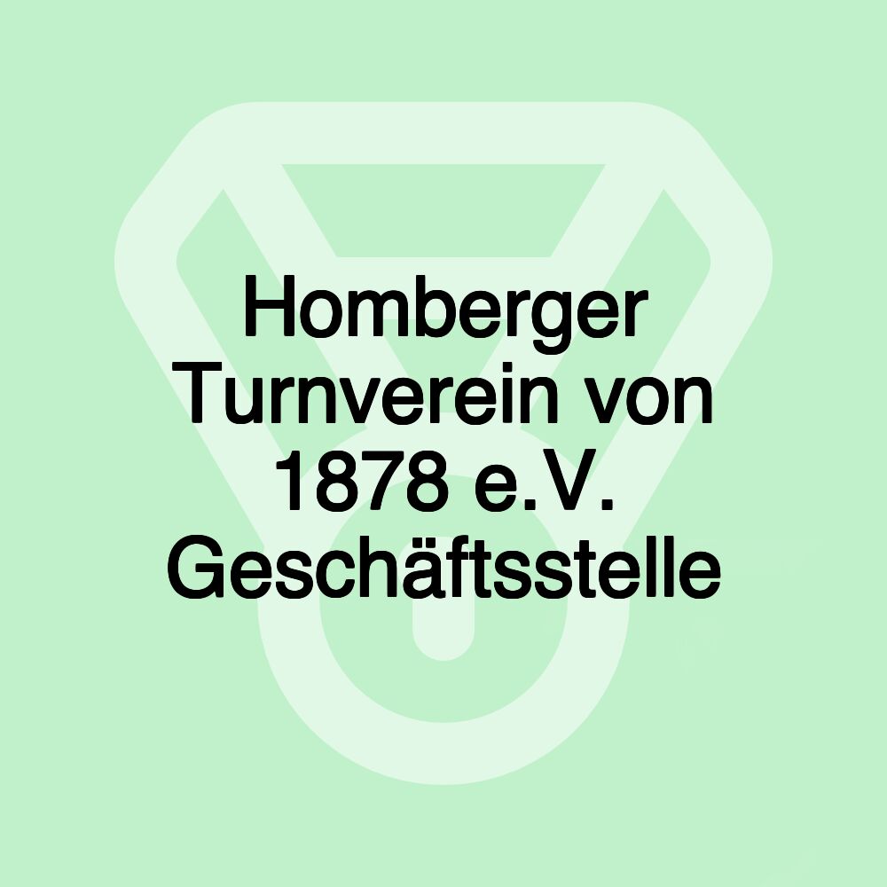 Homberger Turnverein von 1878 e.V. Geschäftsstelle