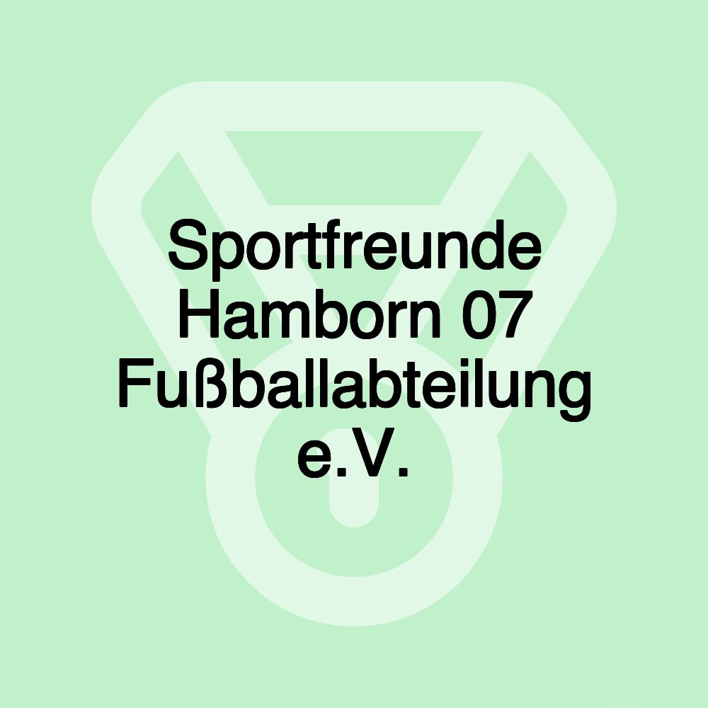 Sportfreunde Hamborn 07 Fußballabteilung e.V.