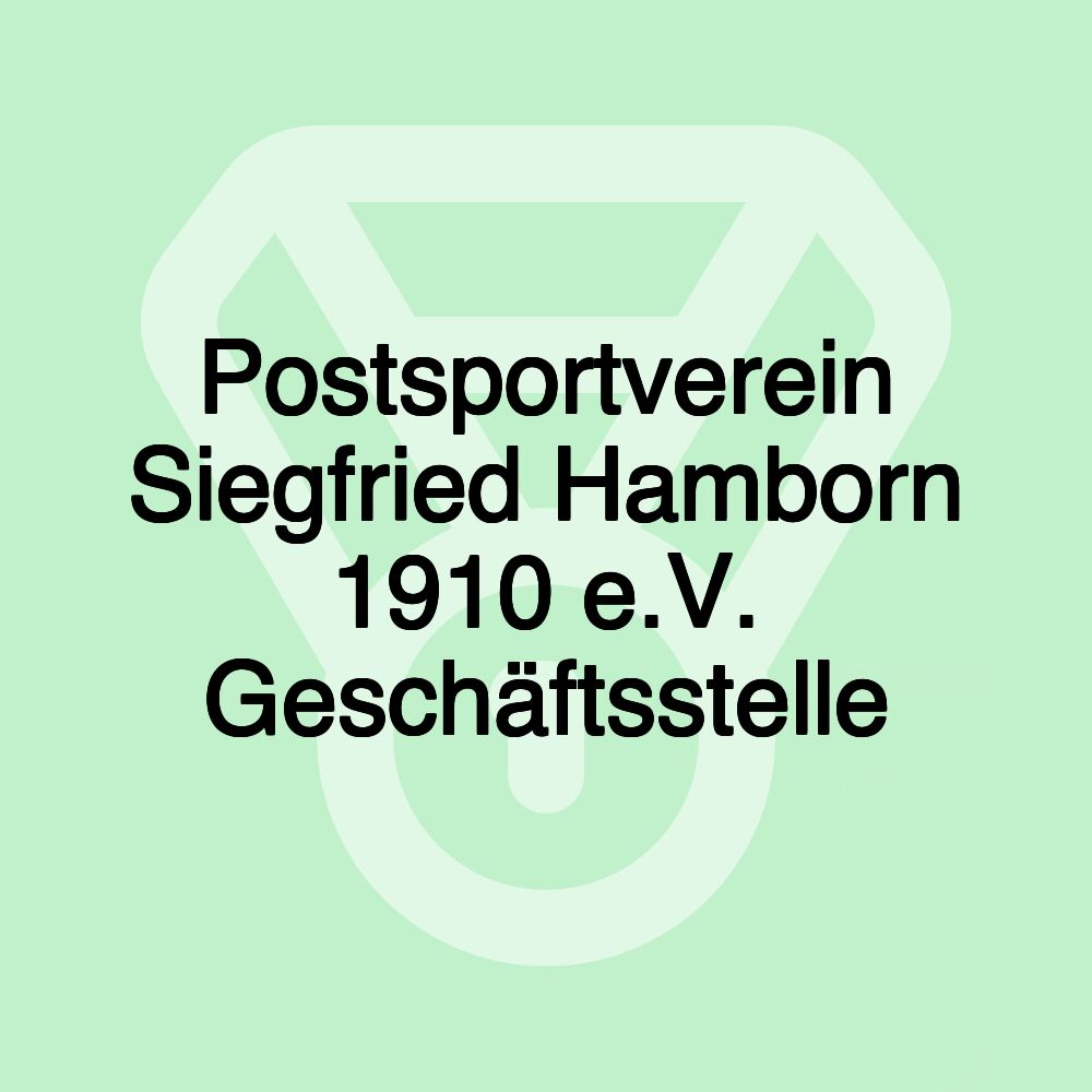 Postsportverein Siegfried Hamborn 1910 e.V. Geschäftsstelle