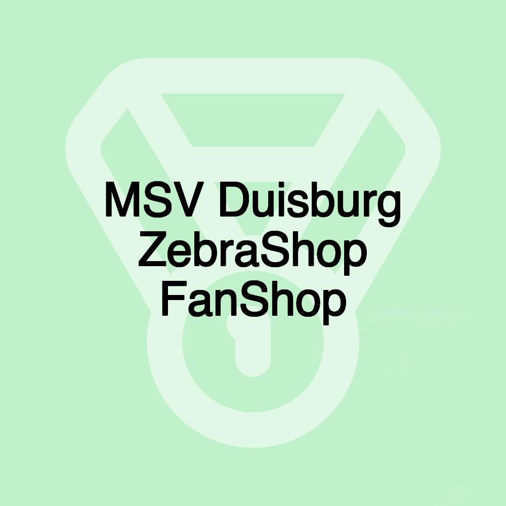 MSV Duisburg ZebraShop FanShop