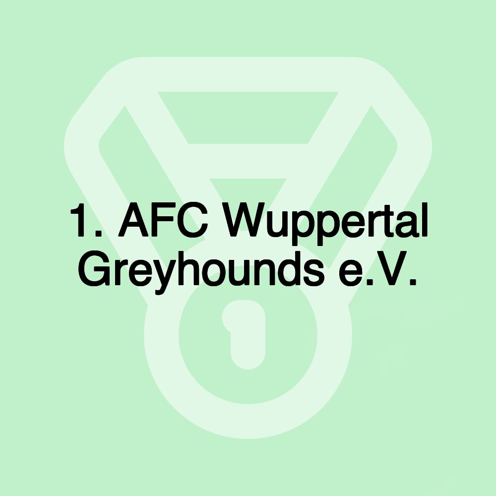 1. AFC Wuppertal Greyhounds e.V.