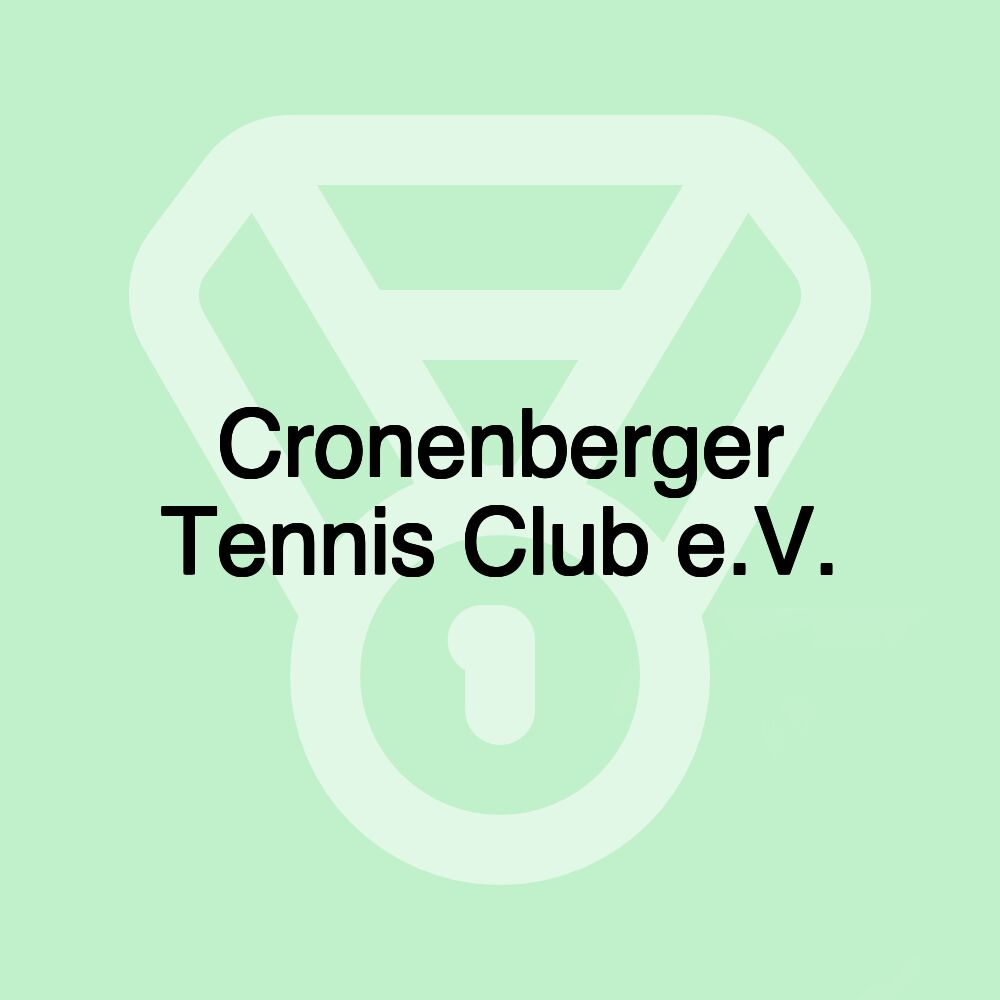 Cronenberger Tennis Club e.V.