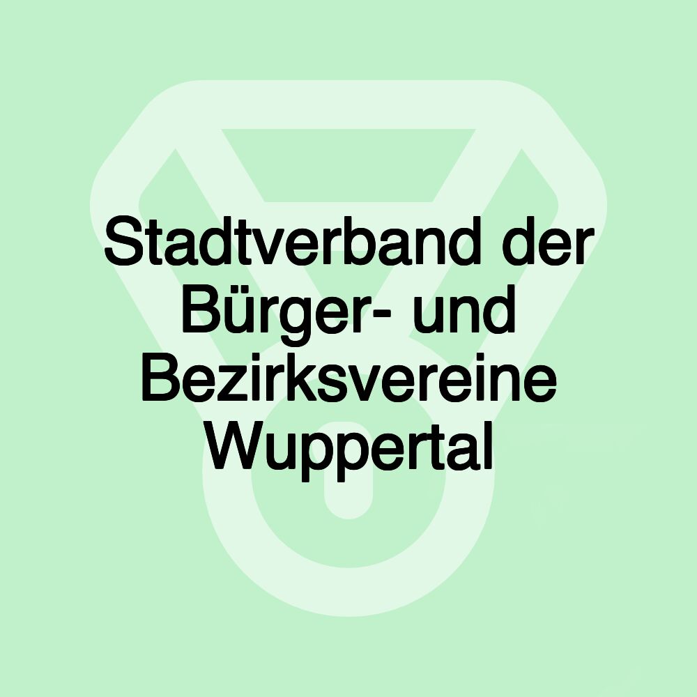 Stadtverband der Bürger- und Bezirksvereine Wuppertal