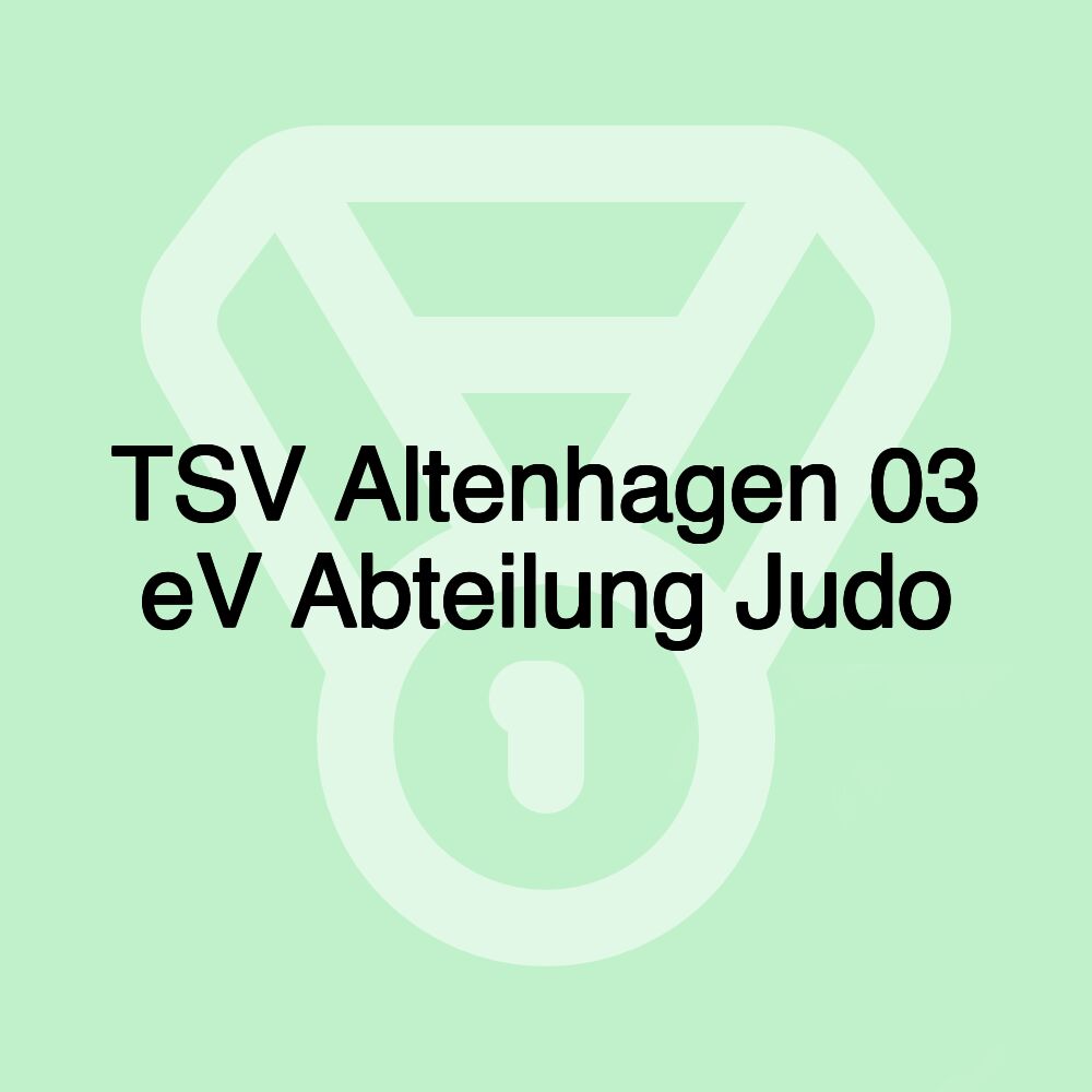 TSV Altenhagen 03 eV Abteilung Judo