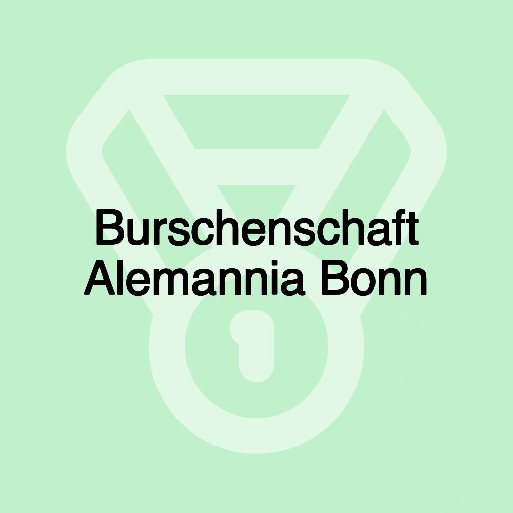 Burschenschaft Alemannia Bonn