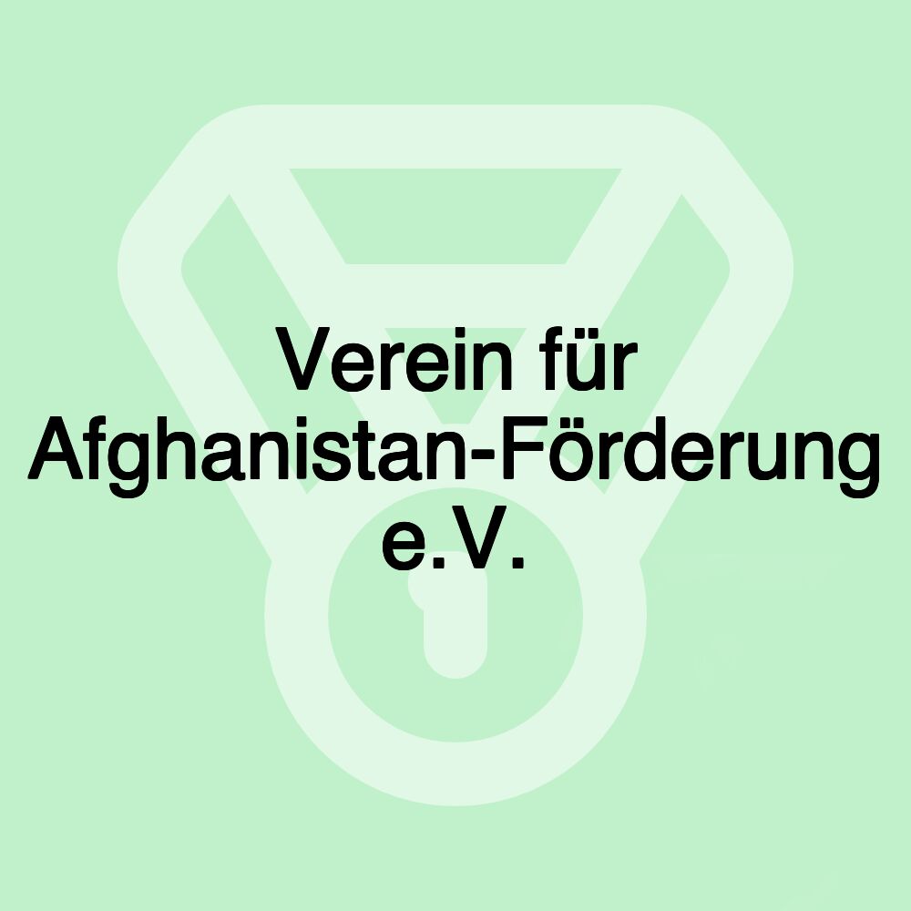 Verein für Afghanistan-Förderung e.V.