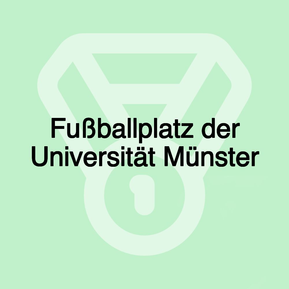 Fußballplatz der Universität Münster