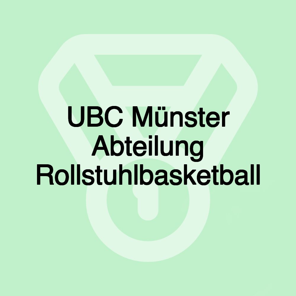 UBC Münster Abteilung Rollstuhlbasketball