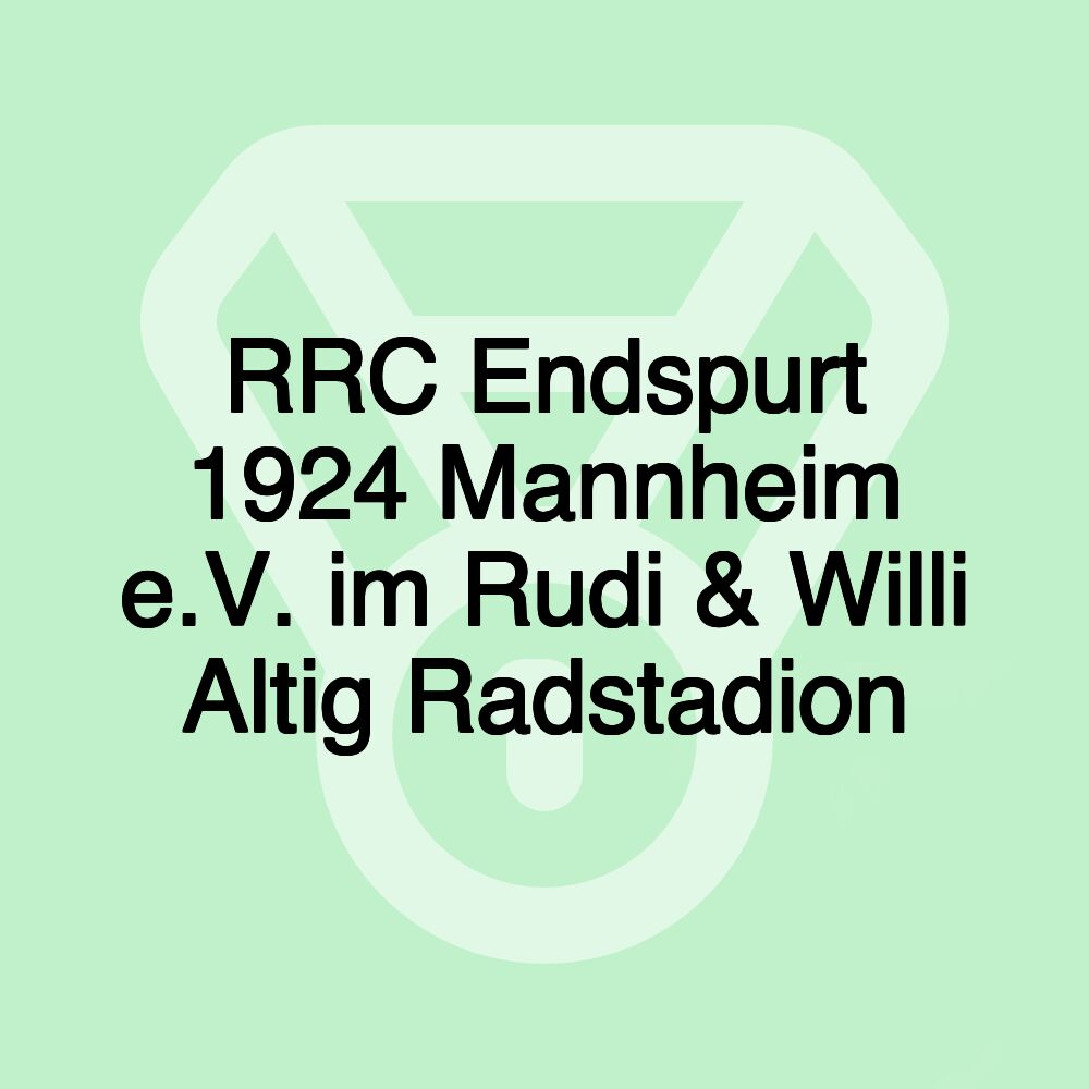 RRC Endspurt 1924 Mannheim e.V. im Rudi & Willi Altig Radstadion