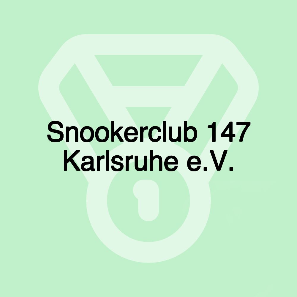 Snookerclub 147 Karlsruhe e.V.