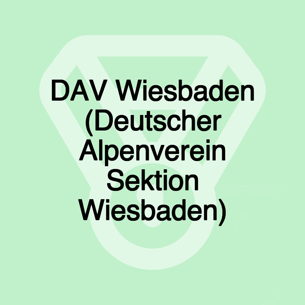 DAV Wiesbaden (Deutscher Alpenverein Sektion Wiesbaden)