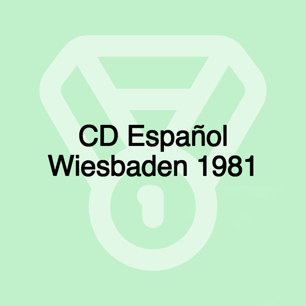 CD Español Wiesbaden 1981