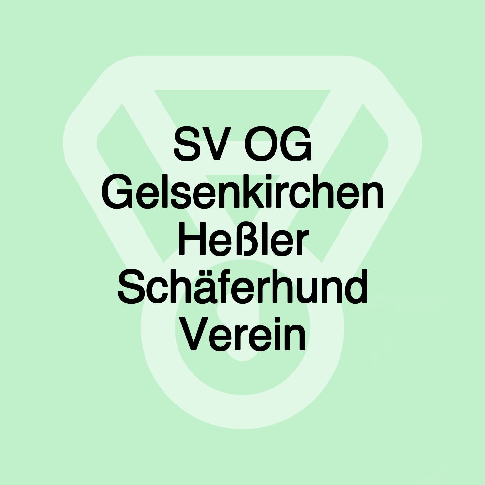 SV OG Gelsenkirchen Heßler Schäferhund Verein