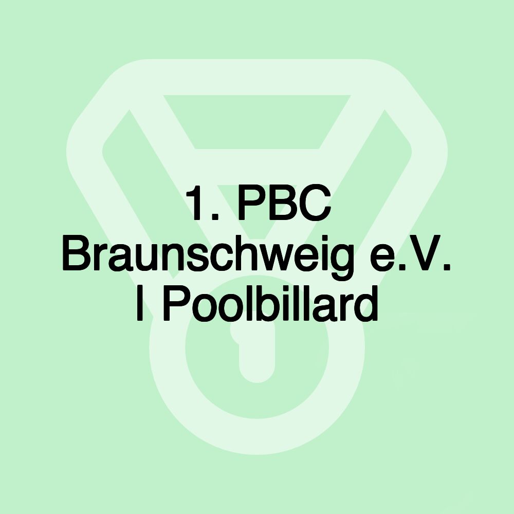 1. PBC Braunschweig e.V. | Poolbillard