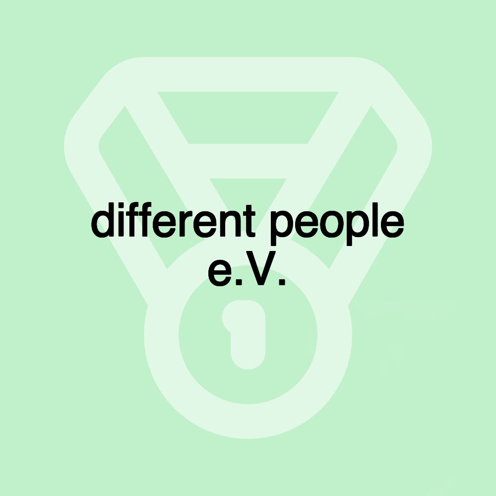 different people e.V.