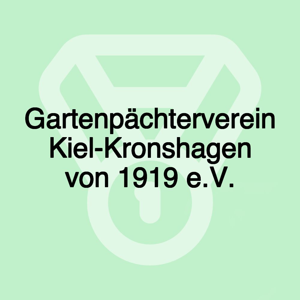 Gartenpächterverein Kiel-Kronshagen von 1919 e.V.