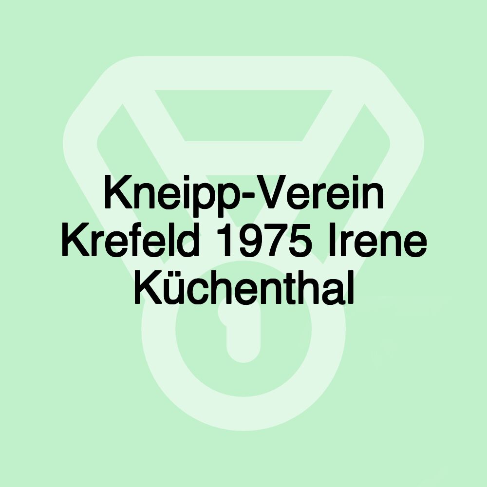 Kneipp-Verein Krefeld 1975 Irene Küchenthal