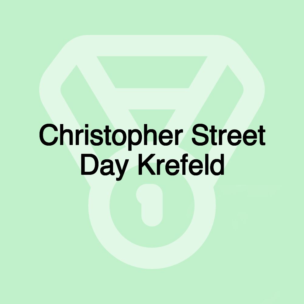 Christopher Street Day Krefeld