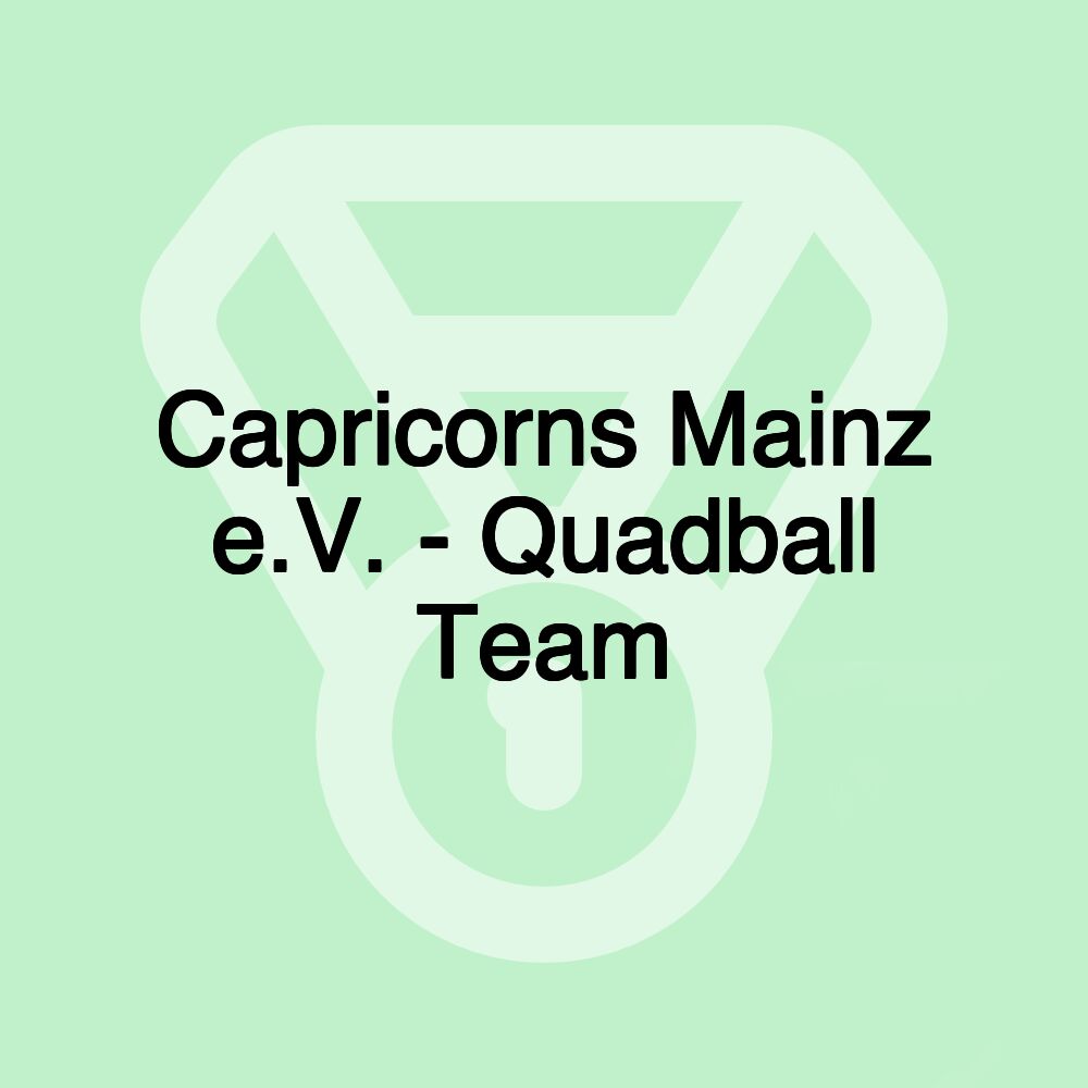 Capricorns Mainz e.V. - Quadball Team