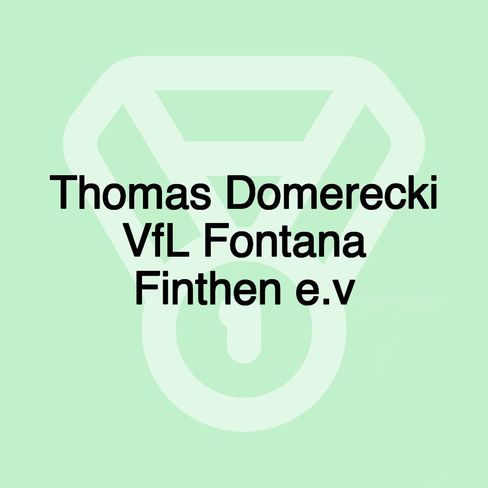 Thomas Domerecki VfL Fontana Finthen e.v