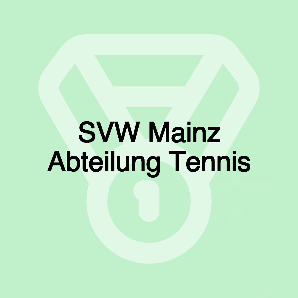 SVW Mainz Abteilung Tennis