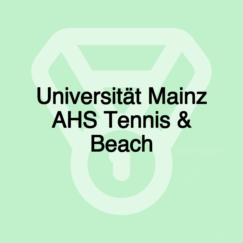 Universität Mainz AHS Tennis & Beach