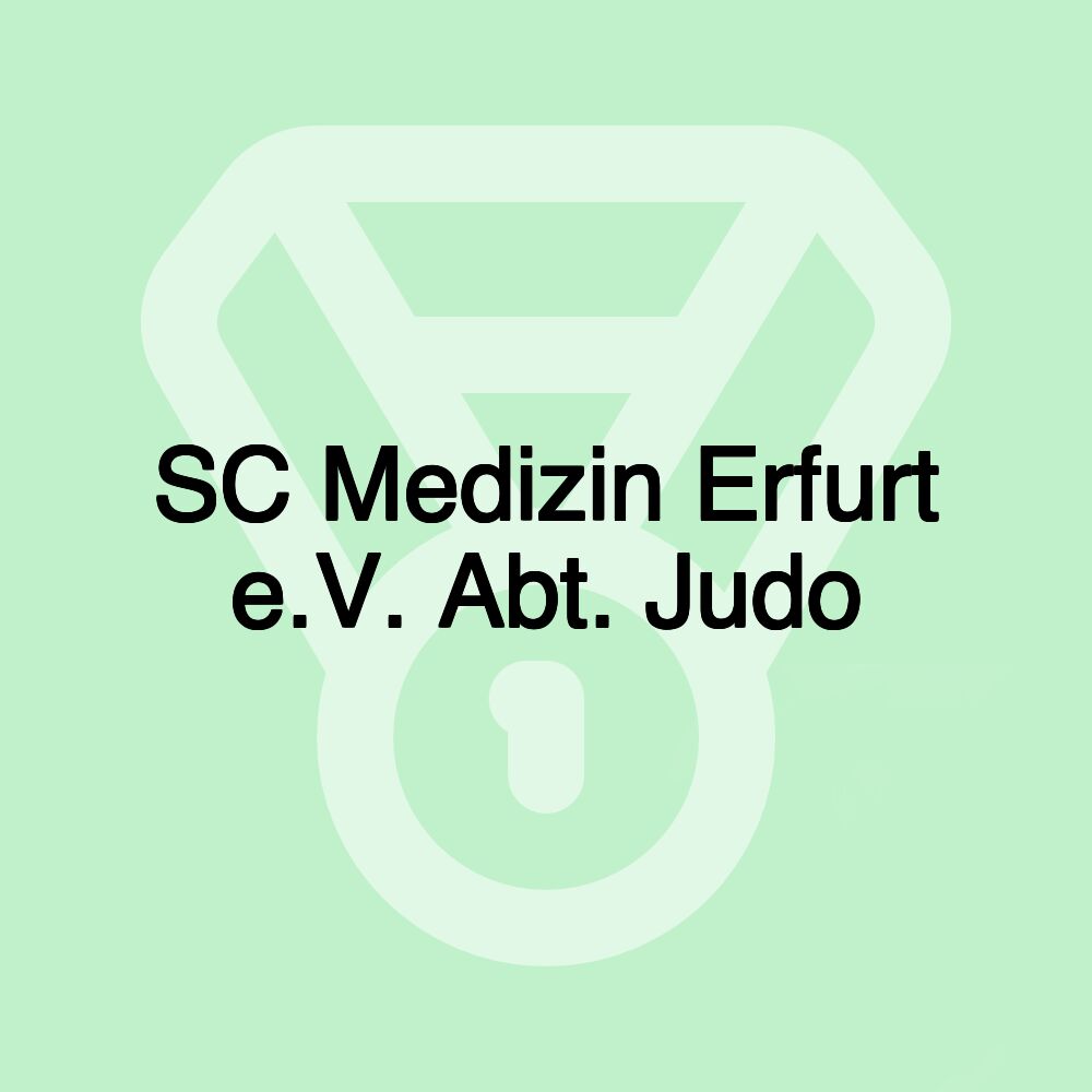 SC Medizin Erfurt e.V. Abt. Judo