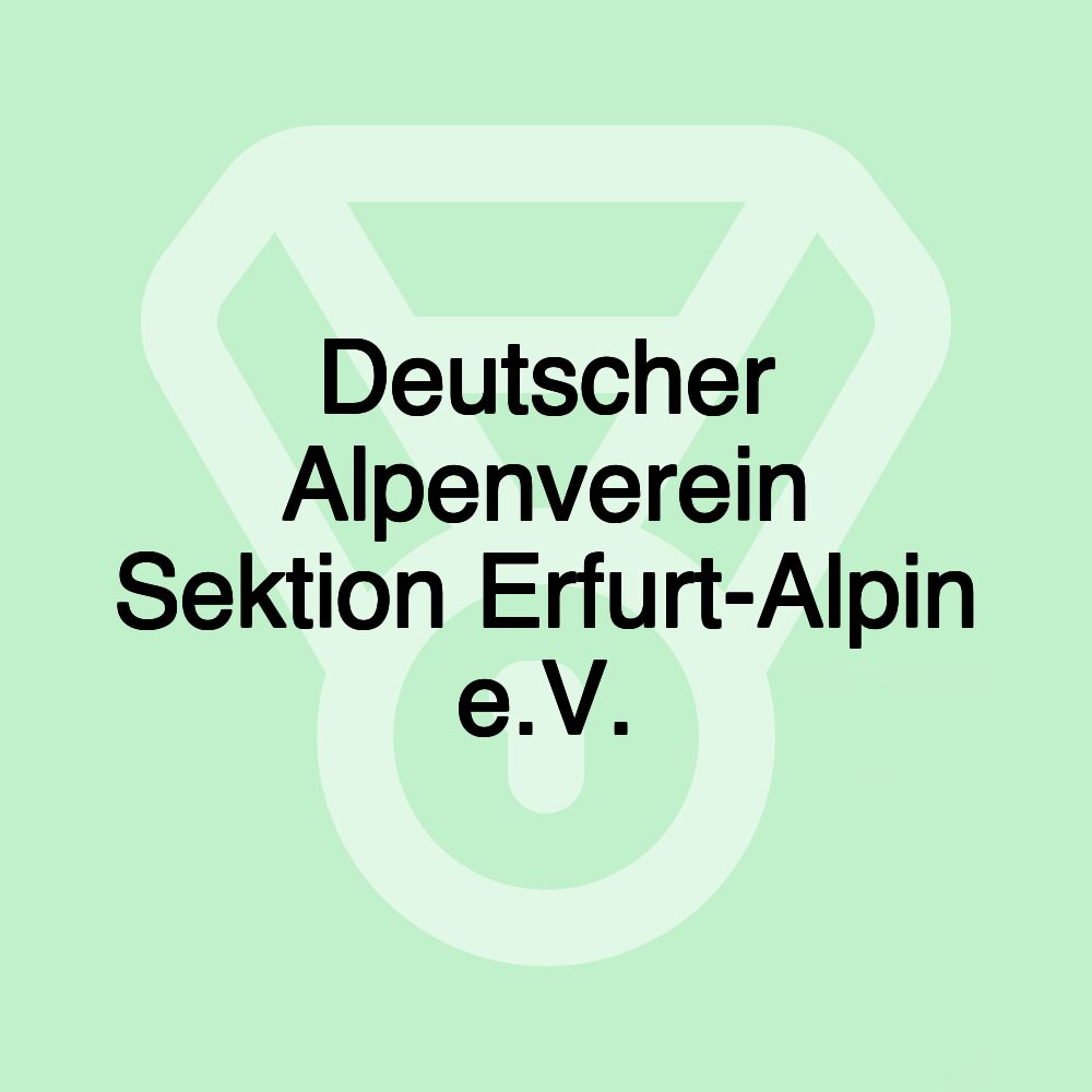 Deutscher Alpenverein Sektion Erfurt-Alpin e.V.