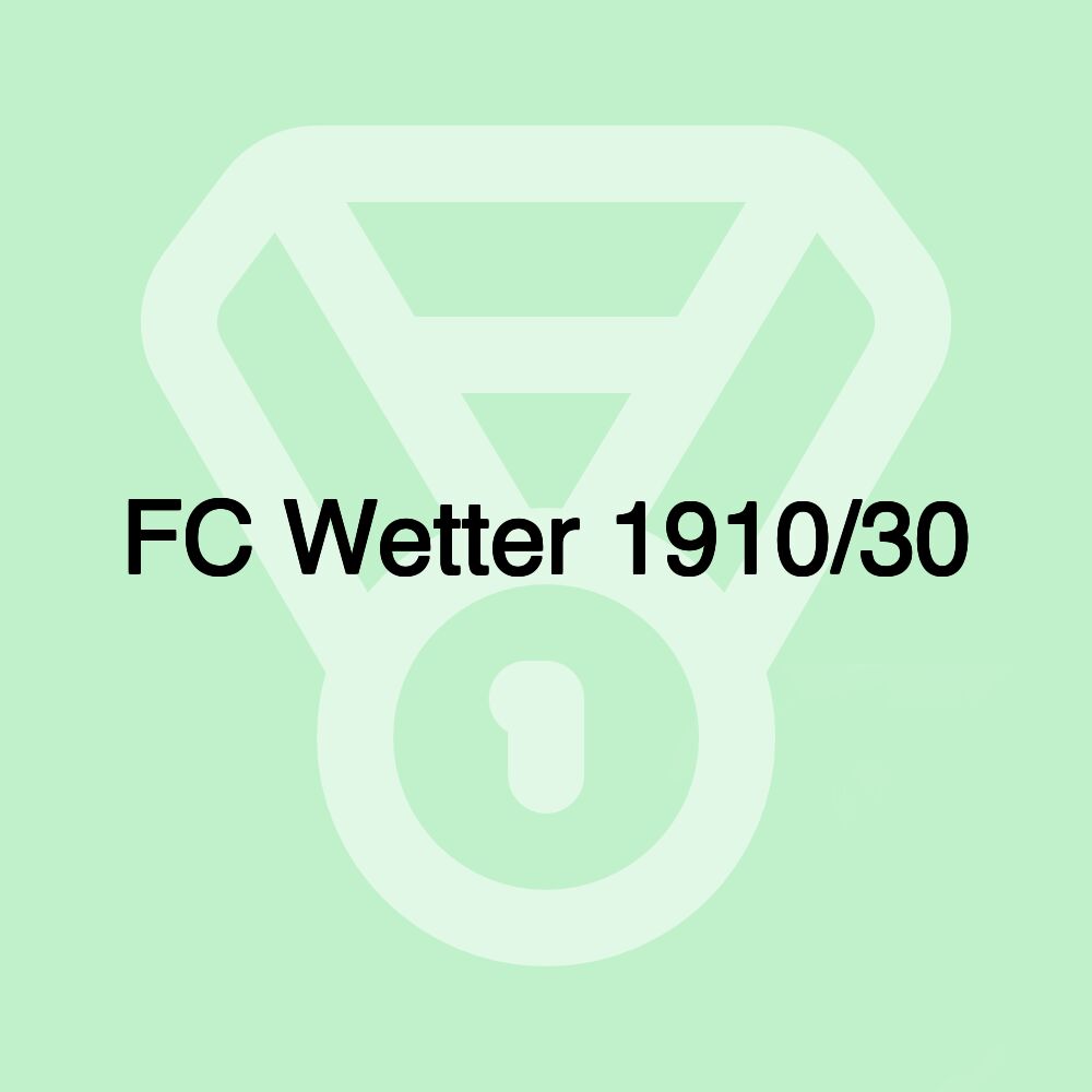 FC Wetter 1910/30