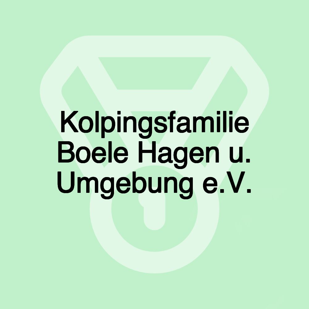 Kolpingsfamilie Boele Hagen u. Umgebung e.V.