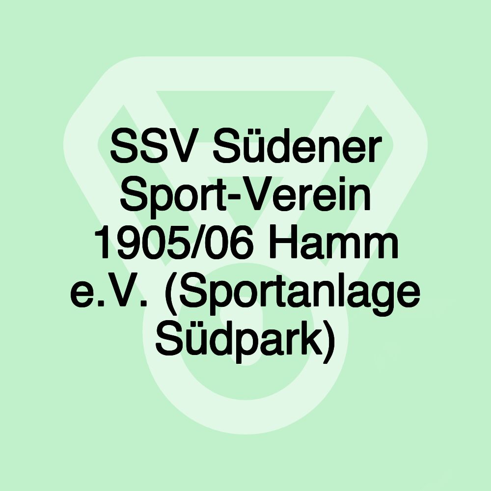 SSV Südener Sport-Verein 1905/06 Hamm e.V. (Sportanlage Südpark)