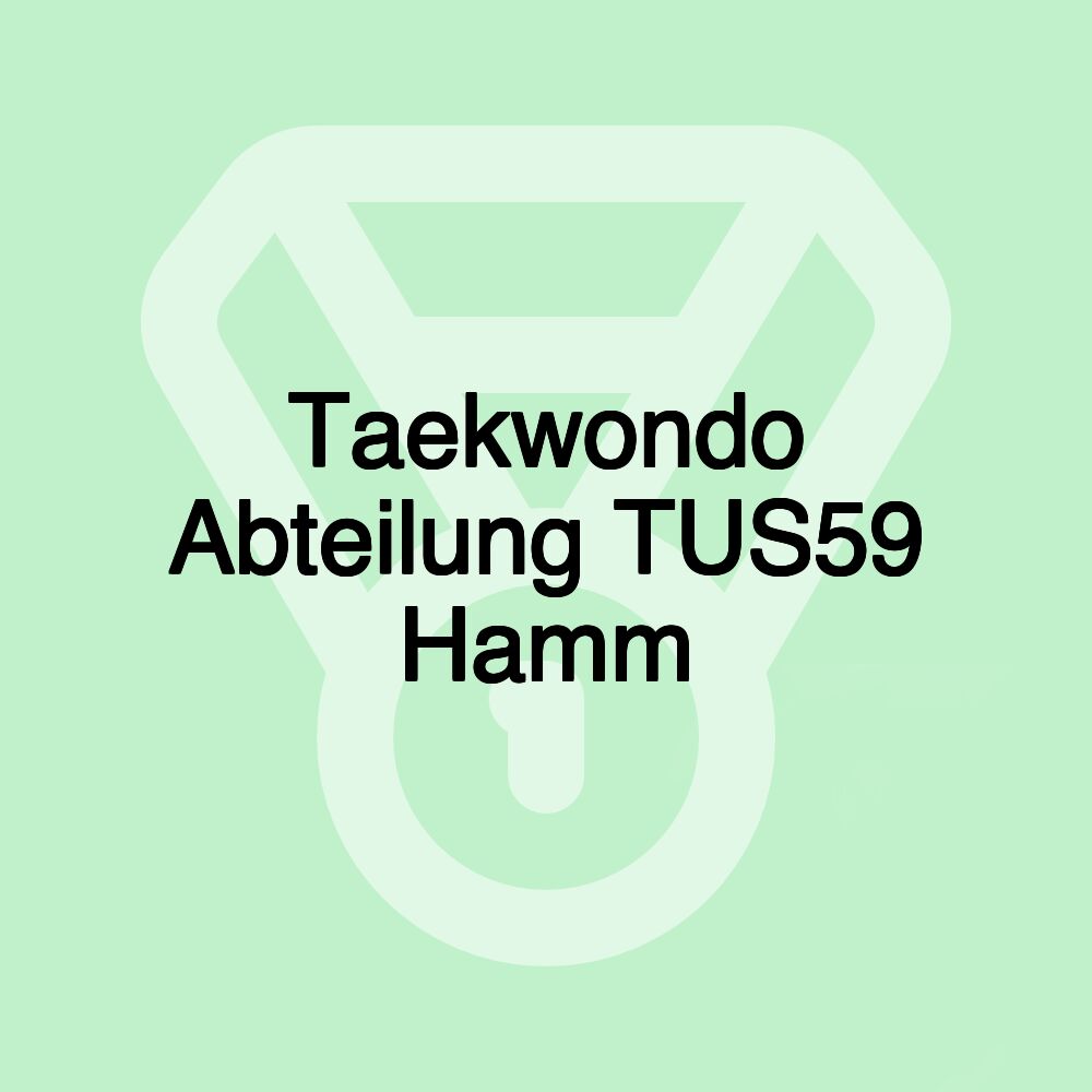 Taekwondo Abteilung TUS59 Hamm